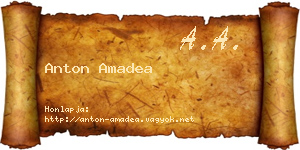 Anton Amadea névjegykártya